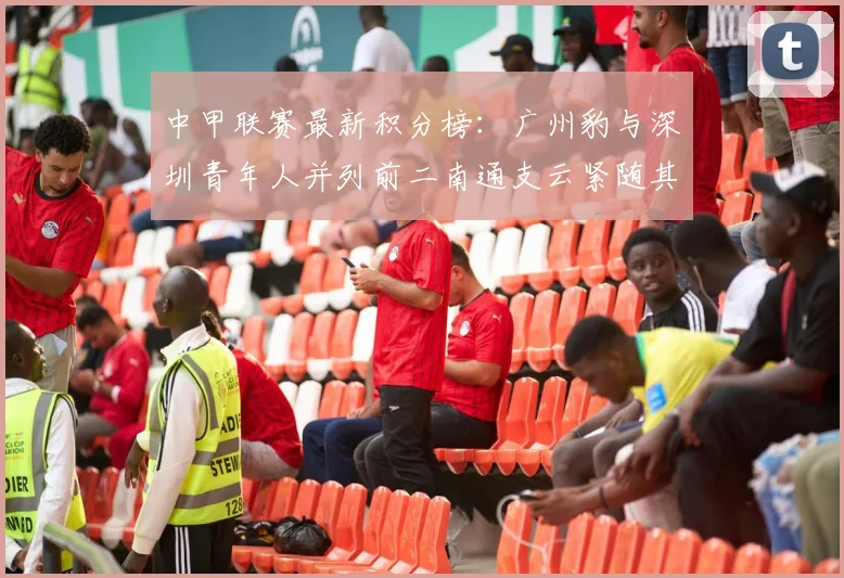 中甲联赛最新积分榜：广州豹与深圳青年人并列前二南通支云紧随其后